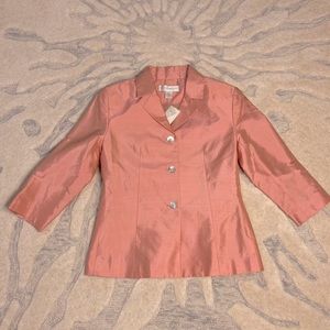 100% Silk Pink Blazer